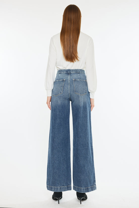 Anthea Ultra High Rise Wide Jeans - Official Kancan USA