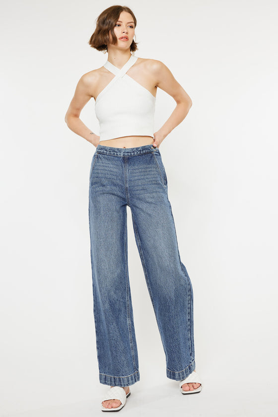 Anthea Ultra High Rise Wide Jeans - Official Kancan USA