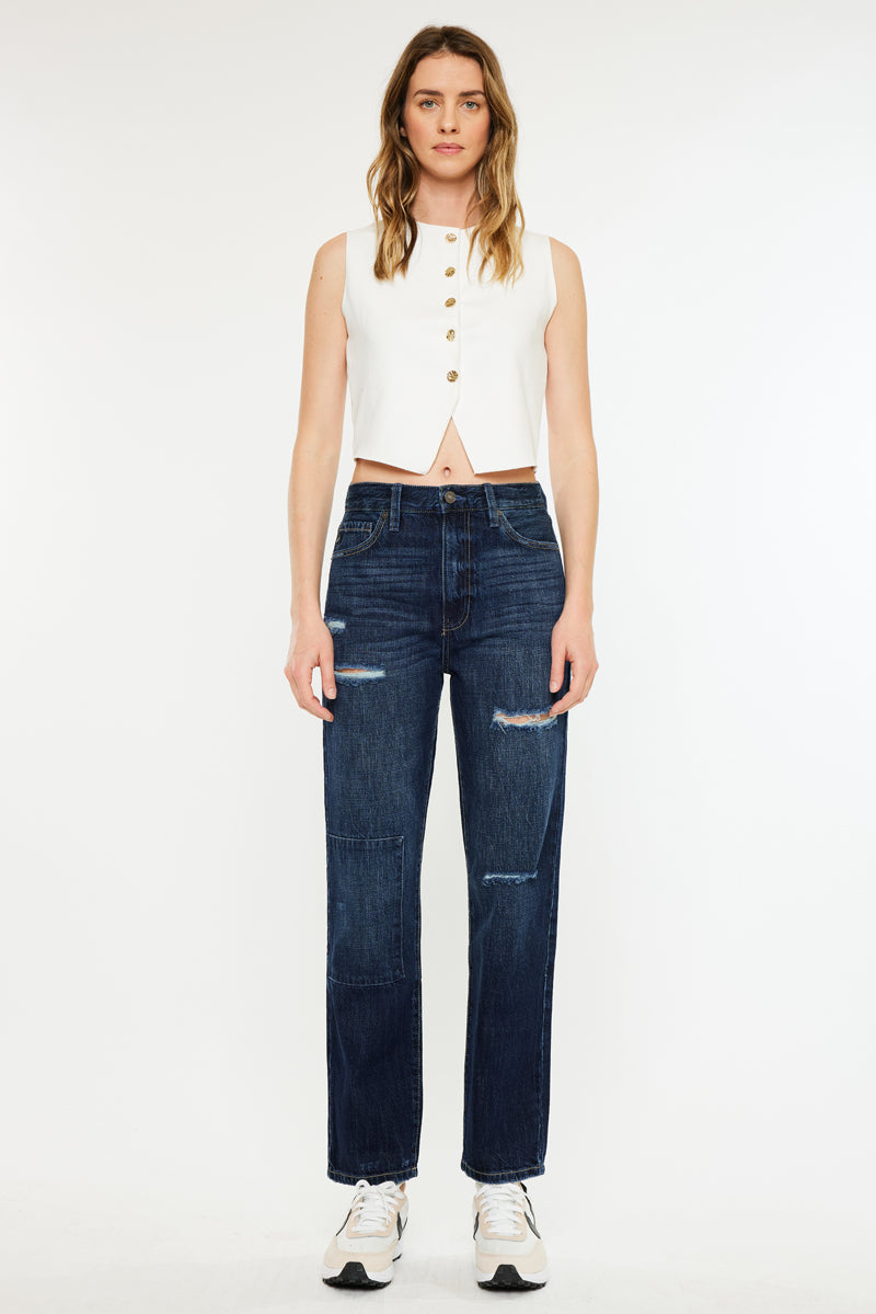 Fox Ultra High Rise 90's Boyfriend Jeans - Official Kancan USA