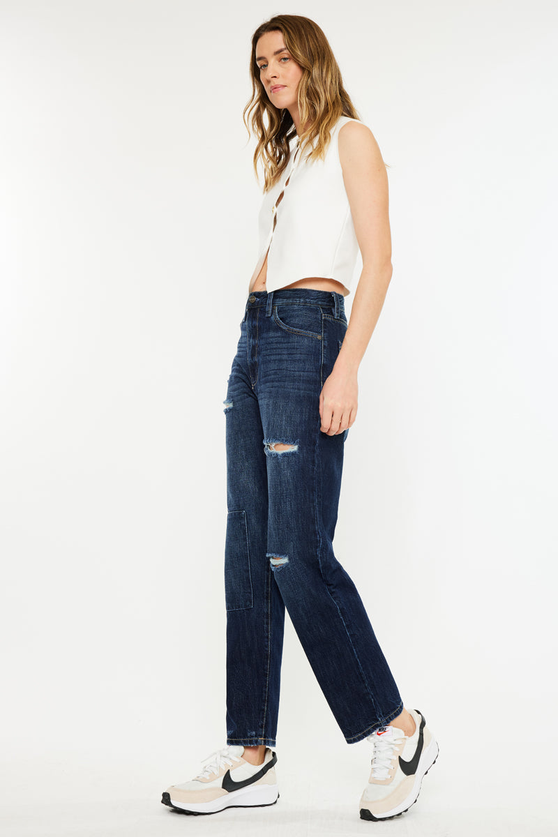 Fox Ultra High Rise 90's Boyfriend Jeans - Official Kancan USA