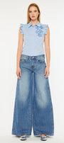 Jocy Mid Rise Super Wide Jeans - Official Kancan USA