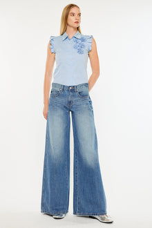  Jocy Mid Rise Super Wide Jeans - Official Kancan USA