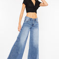 Jocy Mid Rise Super Wide Jeans - Official Kancan USA