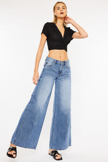  Jocy Mid Rise Super Wide Jeans - Official Kancan USA