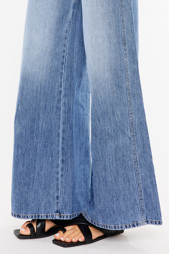 Jocy Mid Rise Super Wide Jeans - Official Kancan USA