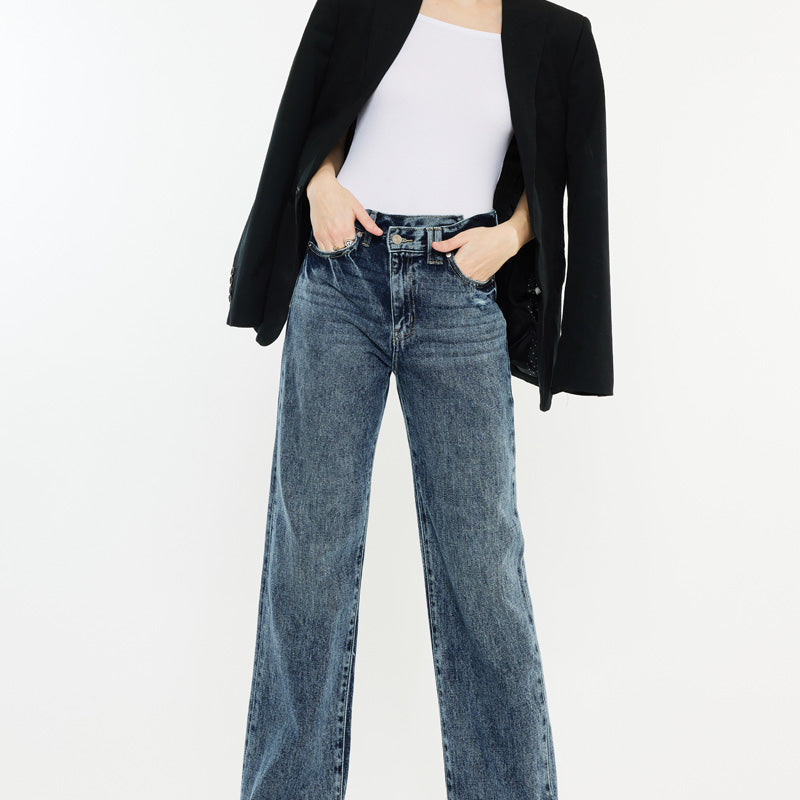 Kora High Rise 90's Straight Leg Jeans - Official Kancan USA