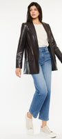 Bethany High Rise 90's Criss Cross Straight Jeans - Official Kancan USA