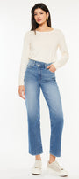 Bethany High Rise 90's Criss Cross Straight Jeans - Official Kancan USA