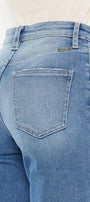 Bethany High Rise 90's Criss Cross Straight Jeans - Official Kancan USA