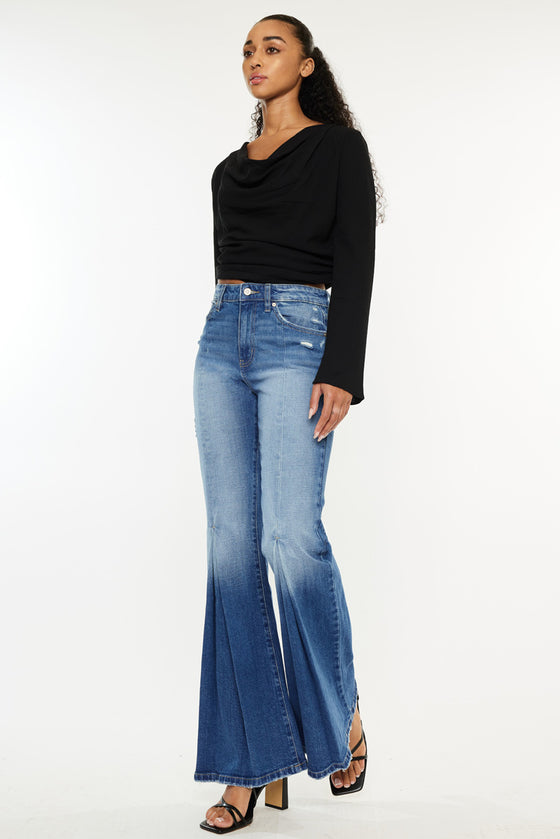 Evangeline High Rise Flare Jeans - Official Kancan USA