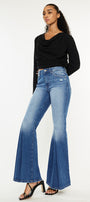 Evangeline High Rise Flare Jeans - Official Kancan USA