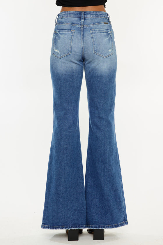 Evangeline High Rise Flare Jeans - Official Kancan USA