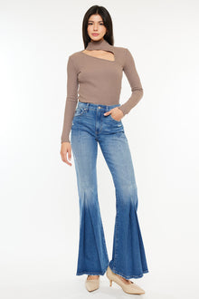  Evangeline High Rise Flare Jeans - Official Kancan USA