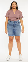 Datrina Ultra High Rise Bermuda Shorts (Plus Size) - Official Kancan USA