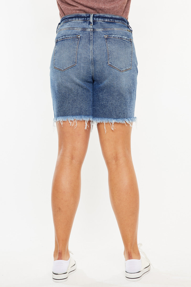 Datrina Ultra High Rise Bermuda Shorts (Plus Size) - Official Kancan USA