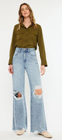 Mercy Ultra High Rise Wide Leg Jeans - Official Kancan USA