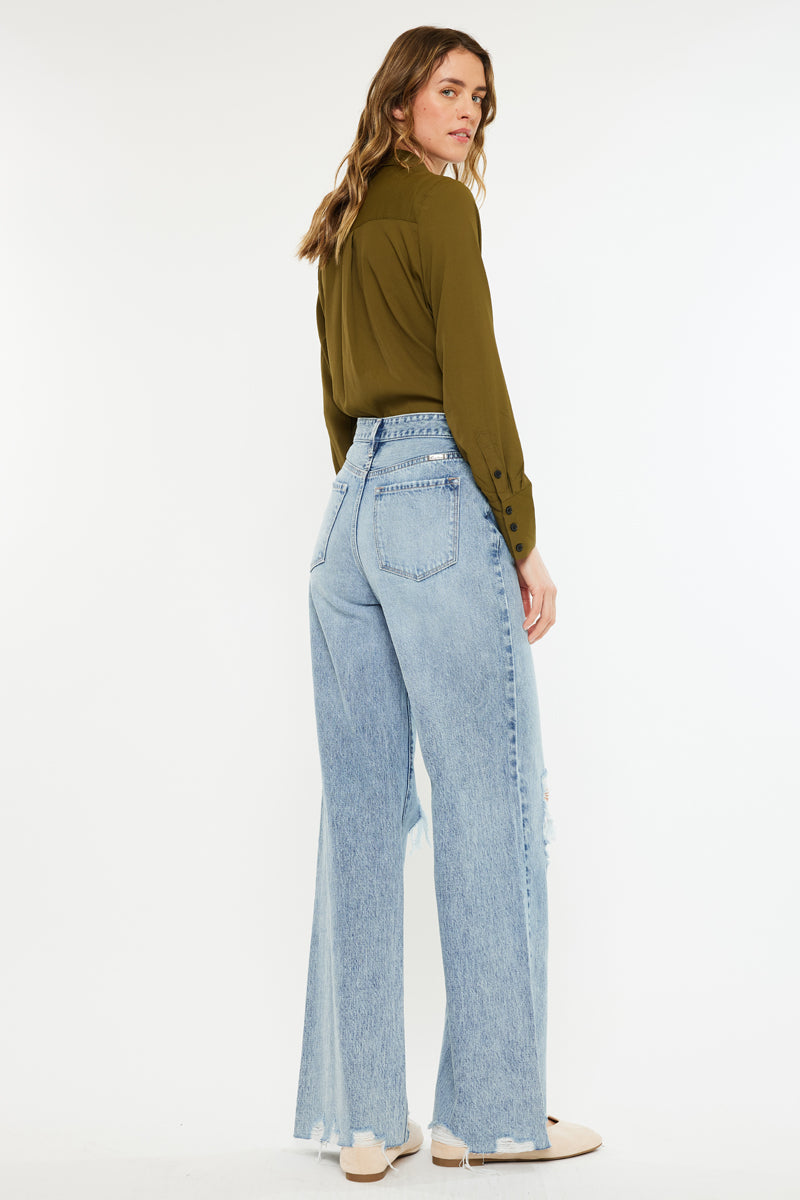 Mercy Ultra High Rise Wide Leg Jeans - Official Kancan USA