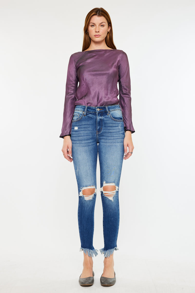 Kirstie High Rise Ankle Skinny Jeans - Official Kancan USA