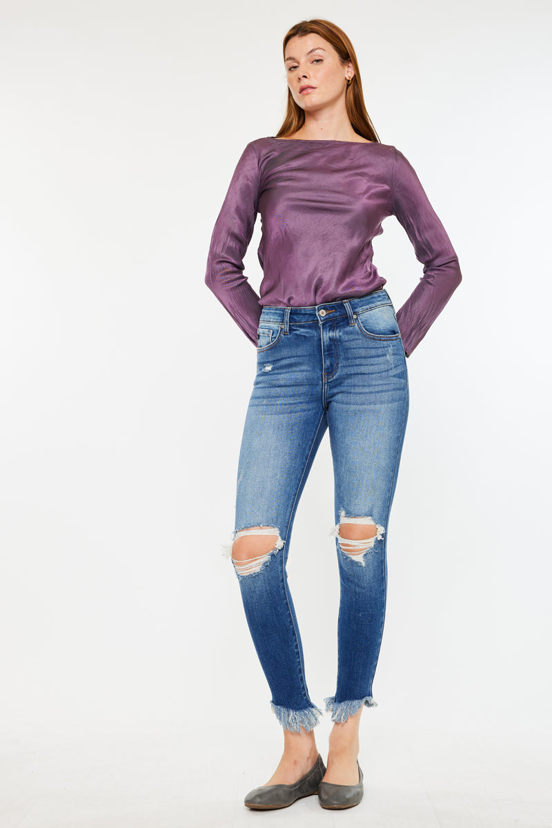 Kirstie High Rise Ankle Skinny Jeans - Official Kancan USA