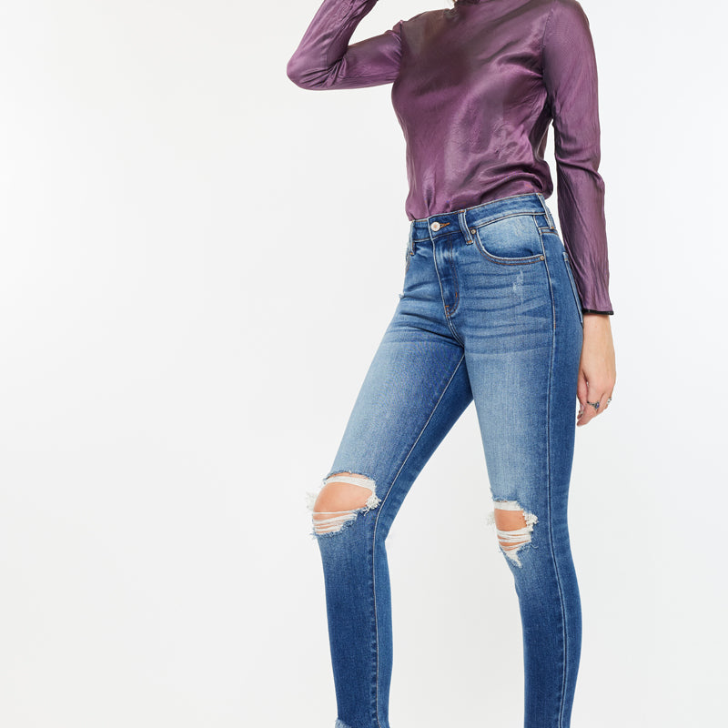 Kirstie High Rise Ankle Skinny Jeans - Official Kancan USA