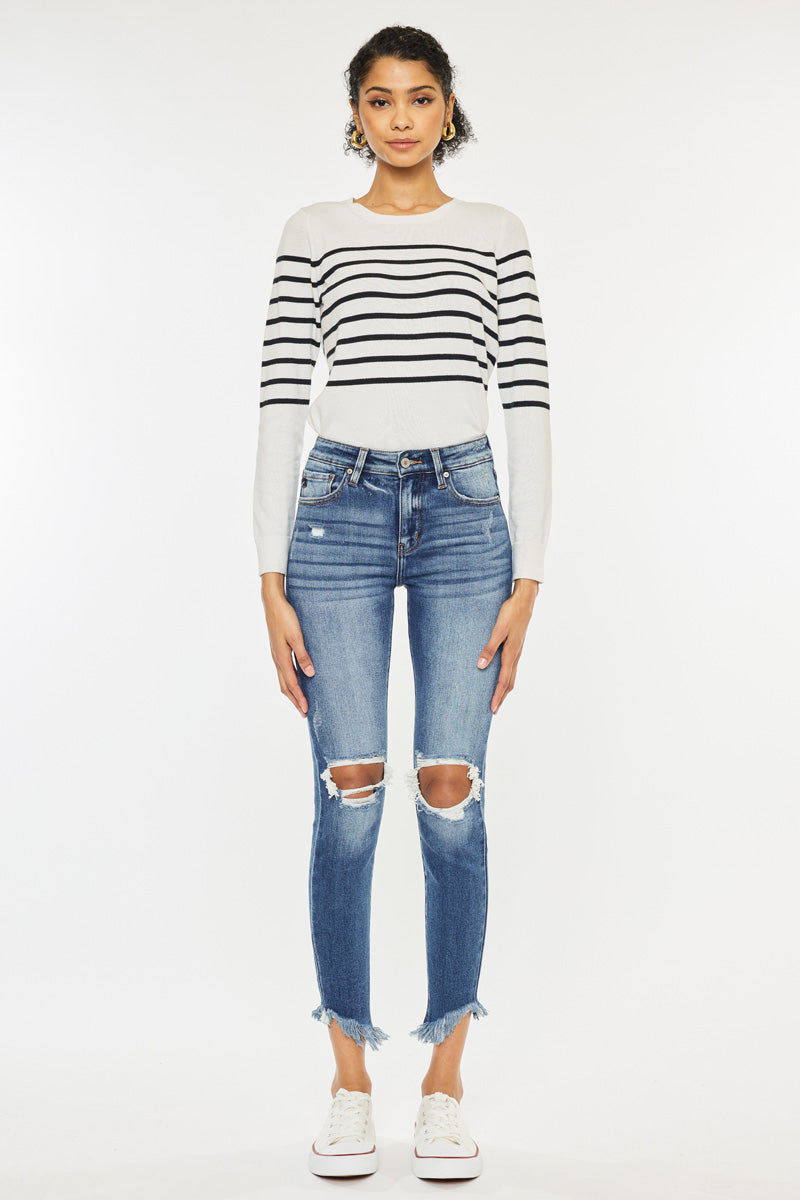 Kirstie High Rise Ankle Skinny Jeans - Official Kancan USA