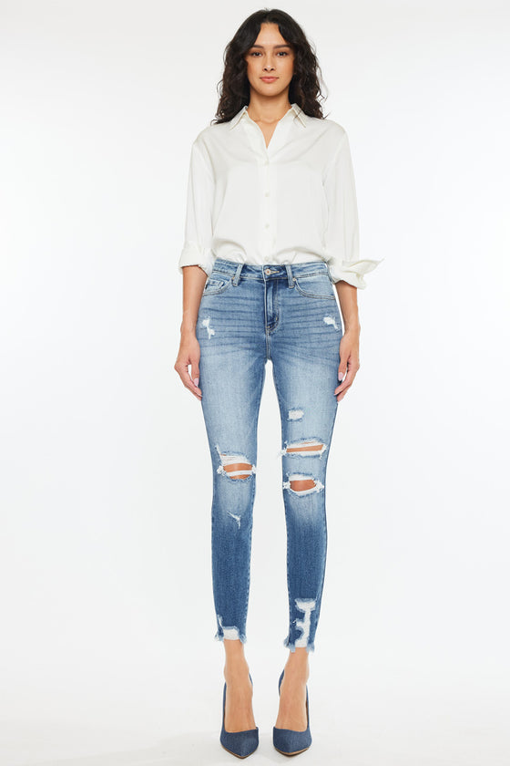Kaden High Rise Ankle Skinny Jeans - Official Kancan USA
