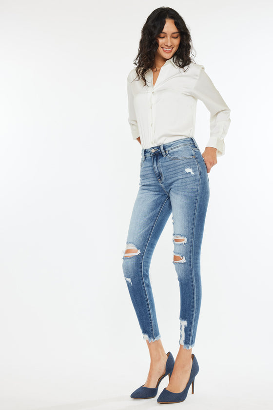Kaden High Rise Ankle Skinny Jeans - Official Kancan USA