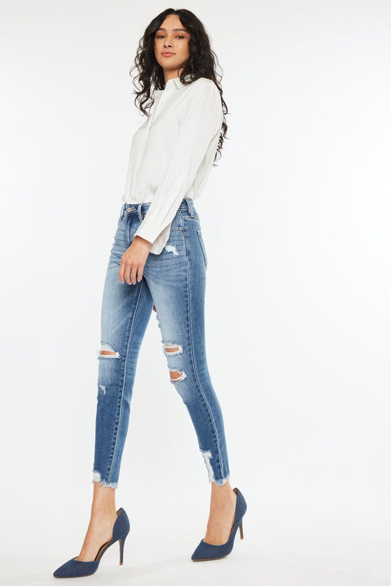 Kaden High Rise Ankle Skinny Jeans - Official Kancan USA