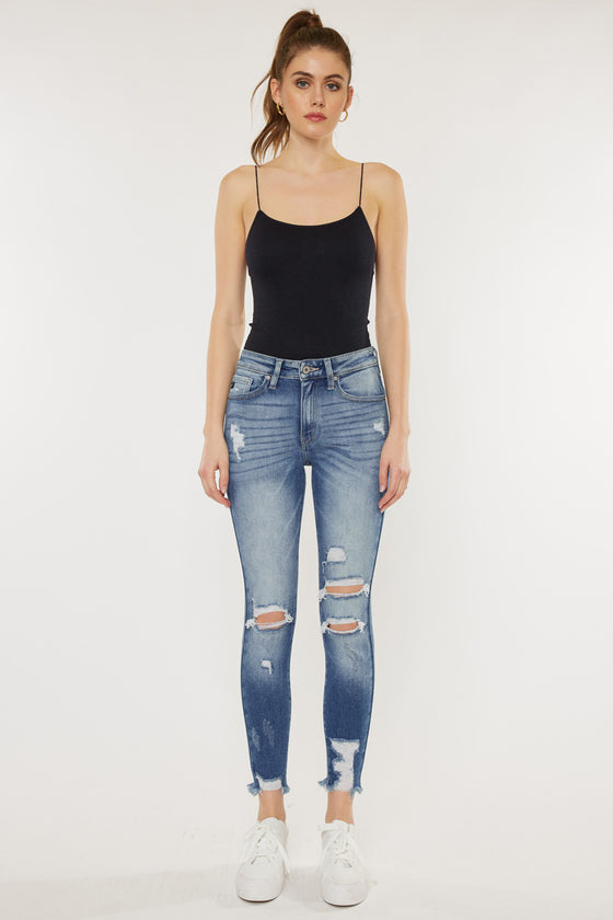 Kaden High Rise Ankle Skinny Jeans - Official Kancan USA