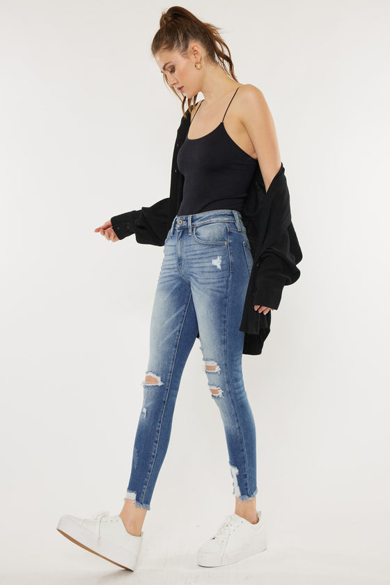 Kaden High Rise Ankle Skinny Jeans - Official Kancan USA