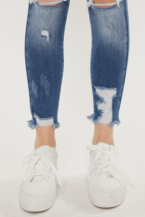 Kaden High Rise Ankle Skinny Jeans - Official Kancan USA