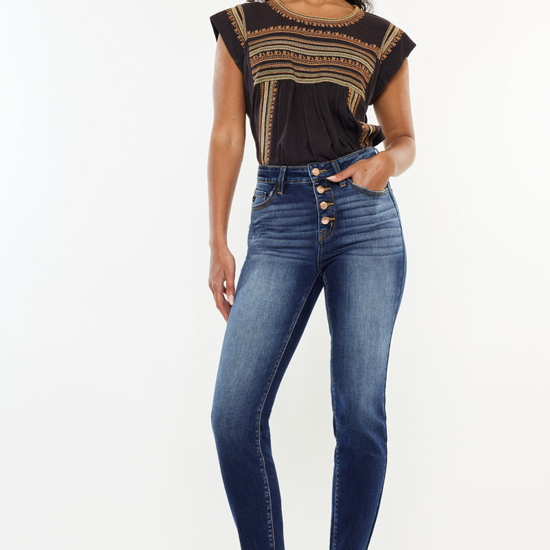 Jenny High Rise Ankle Skinny Jeans - Official Kancan USA