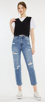 Bobbie Ultra High Rise Straight Leg Jeans - Official Kancan USA