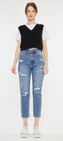 Bobbie Ultra High Rise Straight Leg Jeans - Official Kancan USA