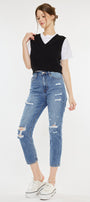 Bobbie Ultra High Rise Straight Leg Jeans - Official Kancan USA