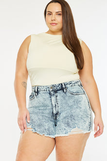  Isabelle Ultra High Rise Mom Shorts (Plus Size) - Official Kancan USA