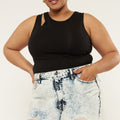 Isabelle Ultra High Rise Mom Shorts (Plus Size) - Official Kancan USA