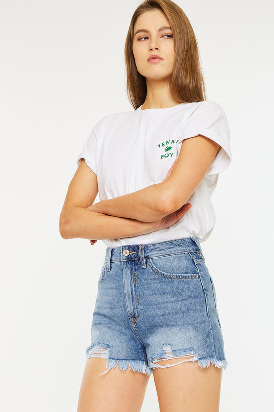 Ivanna Ultra High Rise Mom Shorts - Official Kancan USA