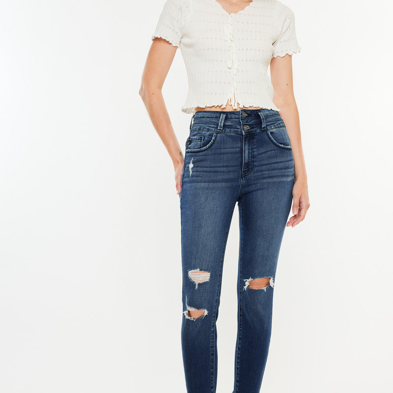 Truly High Rise Ankle Skinny - Official Kancan USA