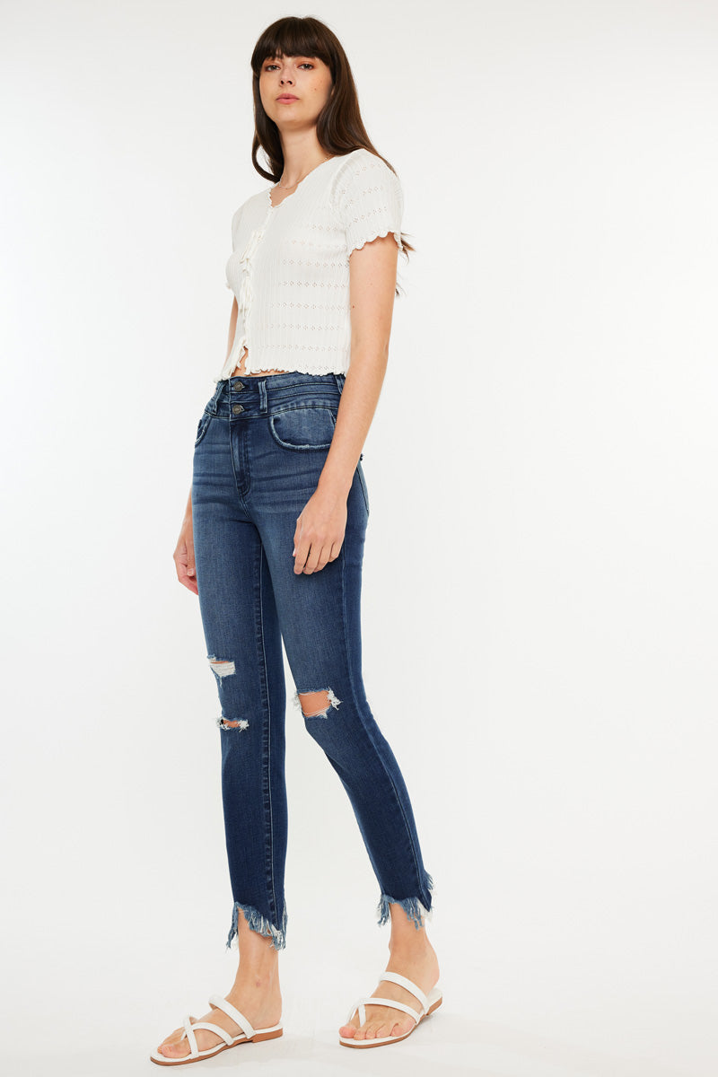 Truly High Rise Ankle Skinny - Official Kancan USA