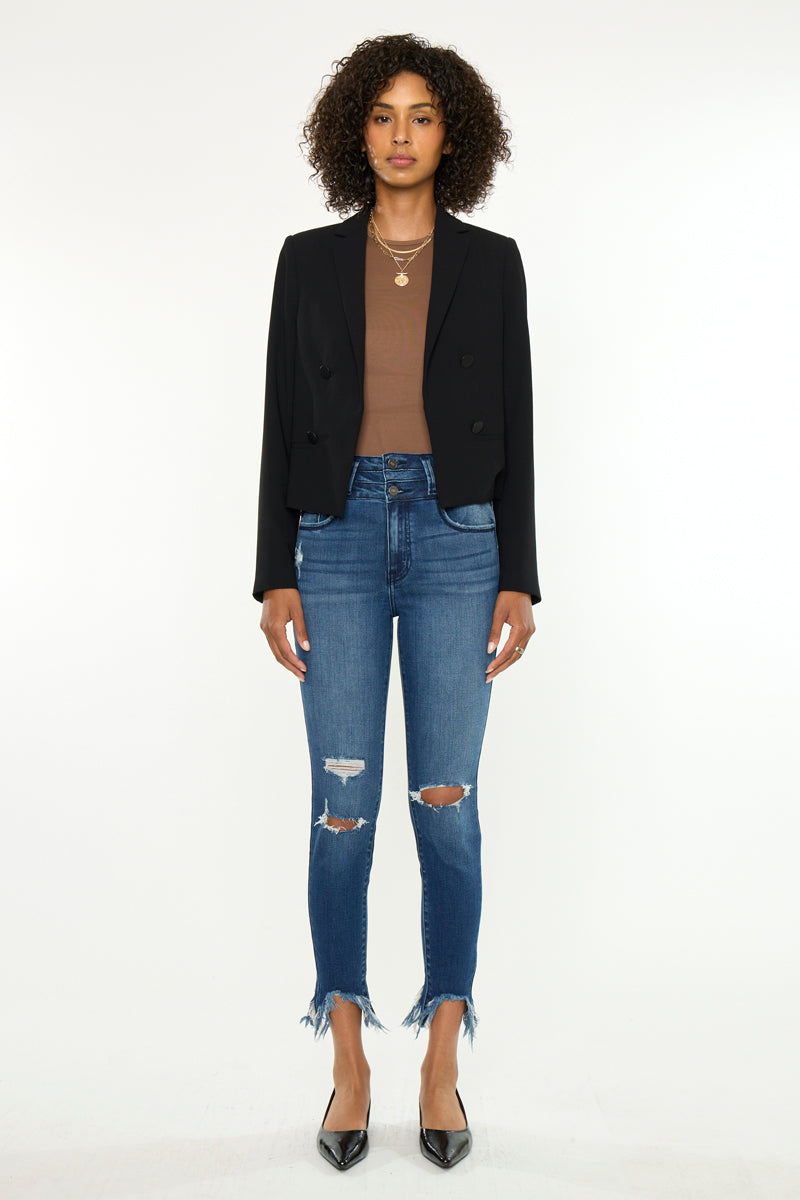Truly High Rise Ankle Skinny – Kancan USA