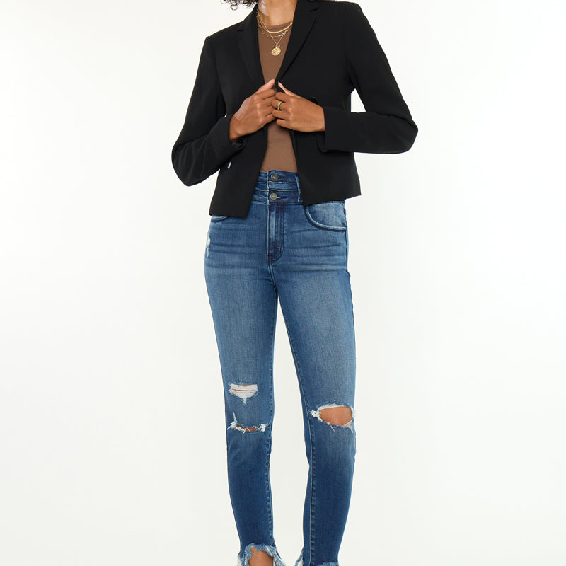 Truly High Rise Ankle Skinny - Official Kancan USA