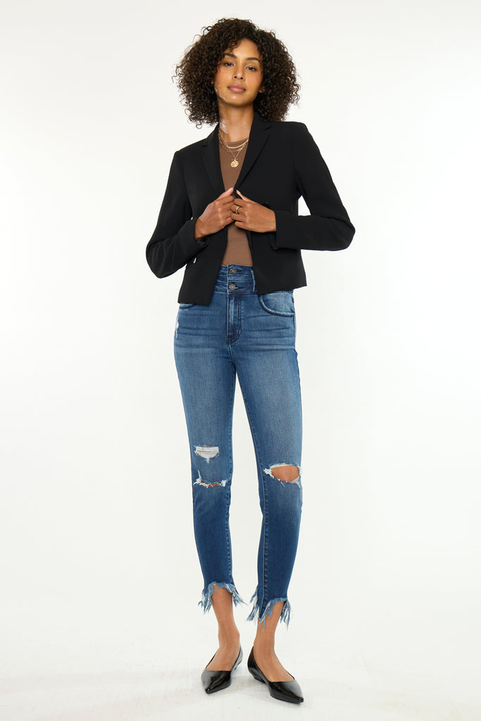 Truly High Rise Ankle Skinny | Kancan USA