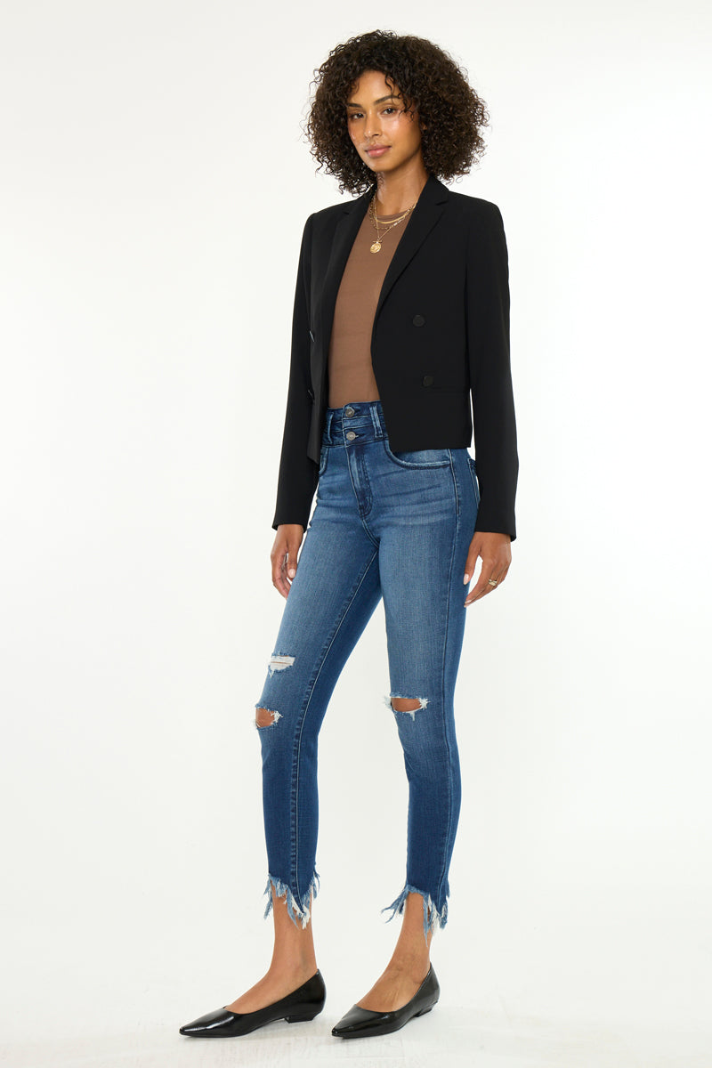Truly High Rise Ankle Skinny - Official Kancan USA