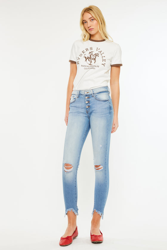 Kitson High Rise Ankle Skinny Jeans - Official Kancan USA