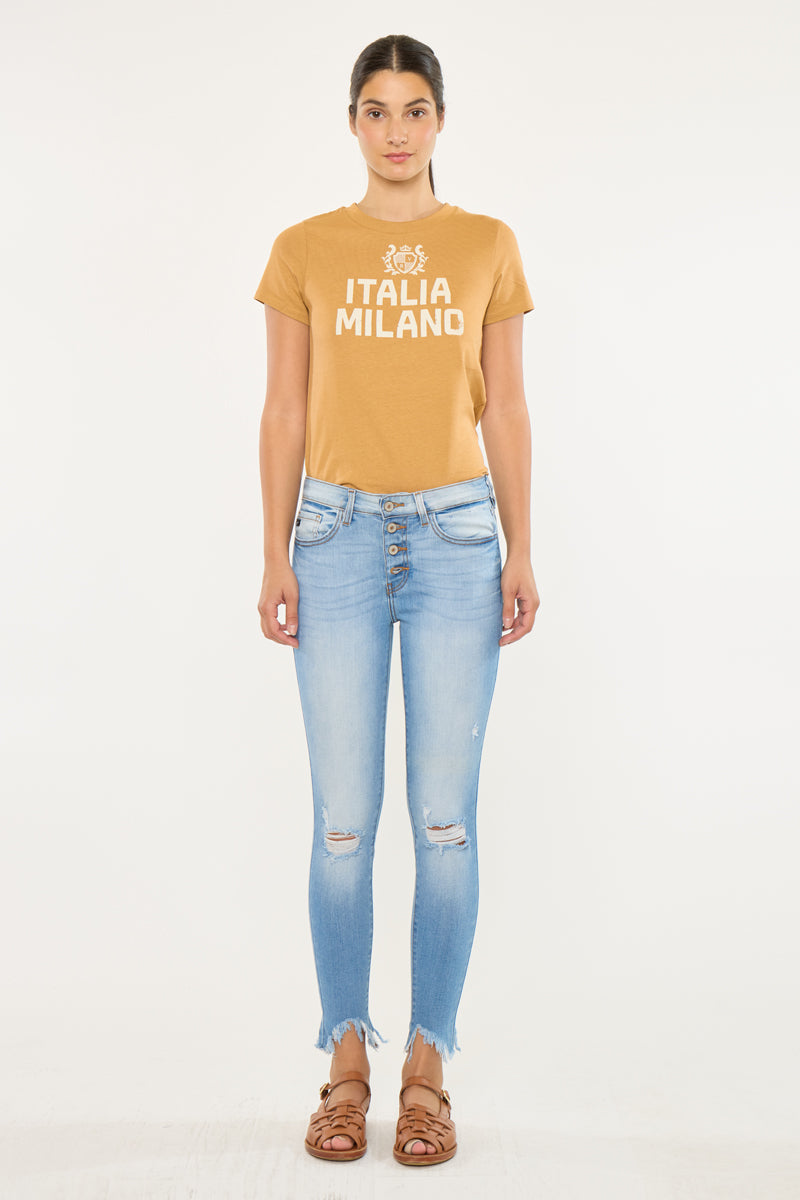 Kitson High Rise Ankle Skinny Jeans - Official Kancan USA