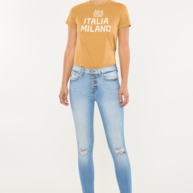 Kitson High Rise Ankle Skinny Jeans - Official Kancan USA