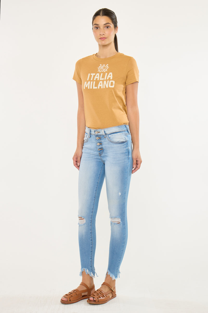 Kitson High Rise Ankle Skinny Jeans - Official Kancan USA