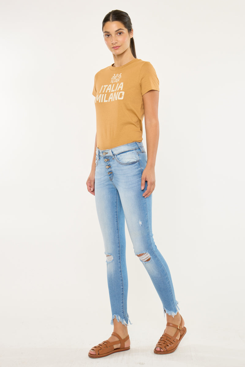 Kitson High Rise Ankle Skinny Jeans - Official Kancan USA