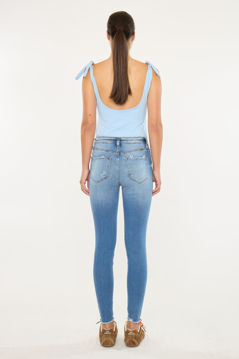 Cecilia High Rise Ankle Skinny Jeans - Official Kancan USA
